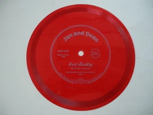 JAN & DEAN Surf Bunkey (Surf City) 45 6" flexi disc single 1980 US red - Picture 1 of 1