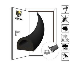 D 21mm x 15mm Fensterdichtung Türdichtung SELBSTKLEBEND EPDM - Bild 1 von 5