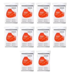 10pack Body Warmth Blankets Emergencies Thermals Blankets Lifesaving Blankets - Picture 1 of 8