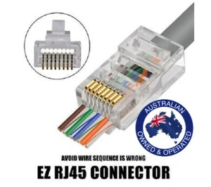 EZC6UTP Connector - CAT6/CAT5 Jar of 50 - Picture 1 of 2