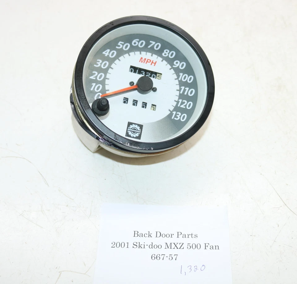 2001 Ski-doo Mxz 500 ventilador 500f Rer medidor de velocidade display 1.320 milhas - Imagem 1 de 4