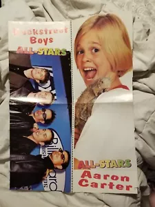 VINTAGE Aaron Carter Backstreet Boys Poster - Picture 1 of 1