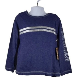 Girls Blue long sleeve shirt with "girl Squad"(NWT)5/6 - Picture 1 of 8