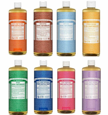 Dr. Bronners Naturseife Flüssigseife - 8 Sorten - 60 / 240 / 475 oder 945ml Bio - Bild 1 von 2