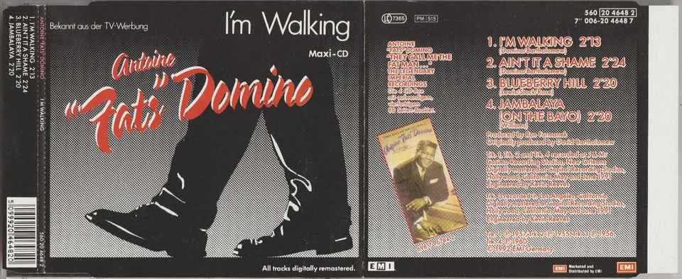 Fats Domino - I'm walking [4 Track Maxi-CD] - Bild 1 von 1