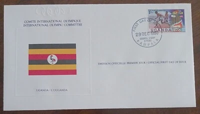 UGANDA - 1980 - COMITÉ OLÍMPICO INTERNACIONAL - FDC Foto 1 de 2