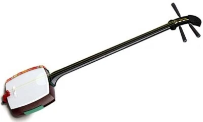 SUZUKI Shamisen MS-8 Fine Ede Wooden Set Resin Made Slender Neck Treton NEW - Image 1 of 4