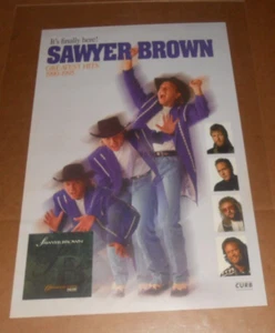 Sawyer Brown Poster 30x20 Promo It's Finally Here Greatest Hits Country RARE - Picture 1 of 2