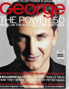 DECEMBER 1998 GEORGE MAGAZINE SEAN PENN JFK JR A1 - Bild 1 von 1
