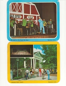 Zwei Grand Ole Opry Postkarten 6,75" x 5-25" 1978 Dexter Press - unbenutzt - Bild 1 von 2
