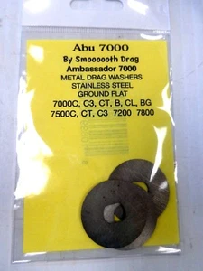 ABU GARCIA AMBASSADEUR 7000's & 7500's Reel Metal Washers Set 7000 C C3 CT 7500 - Picture 1 of 1