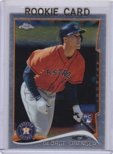 GEORGE SPRINGER ROOKIE CARD 2014 Topps Chrome Houston ASTROS MLB Baseball RC - Picture 1 of 2