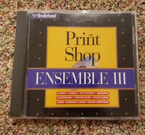 Print Shop Ensemble III 3 PC CDROM Windows - Picture 1 of 2