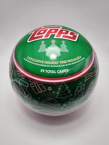 2024 Topps Holiday Baseball Tin Factory sigillato - Foto 1 di 3