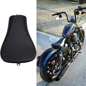 Asiento de conductor de motocicleta solo negro apto para Harley Sportster 1200/883 48 72 - Imagen 1 de 13