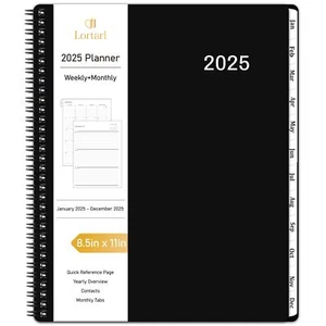 2025 Planner - 2025 Planner Weekly and Monthly from Jan. 2025 to Dec. 2025, C... - Picture 1 of 6