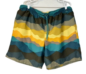 Eddie Bauer Swim Trunks Adult 2XL Board Shorts Suit Mesh Lined Mountains - Picture 1 of 9