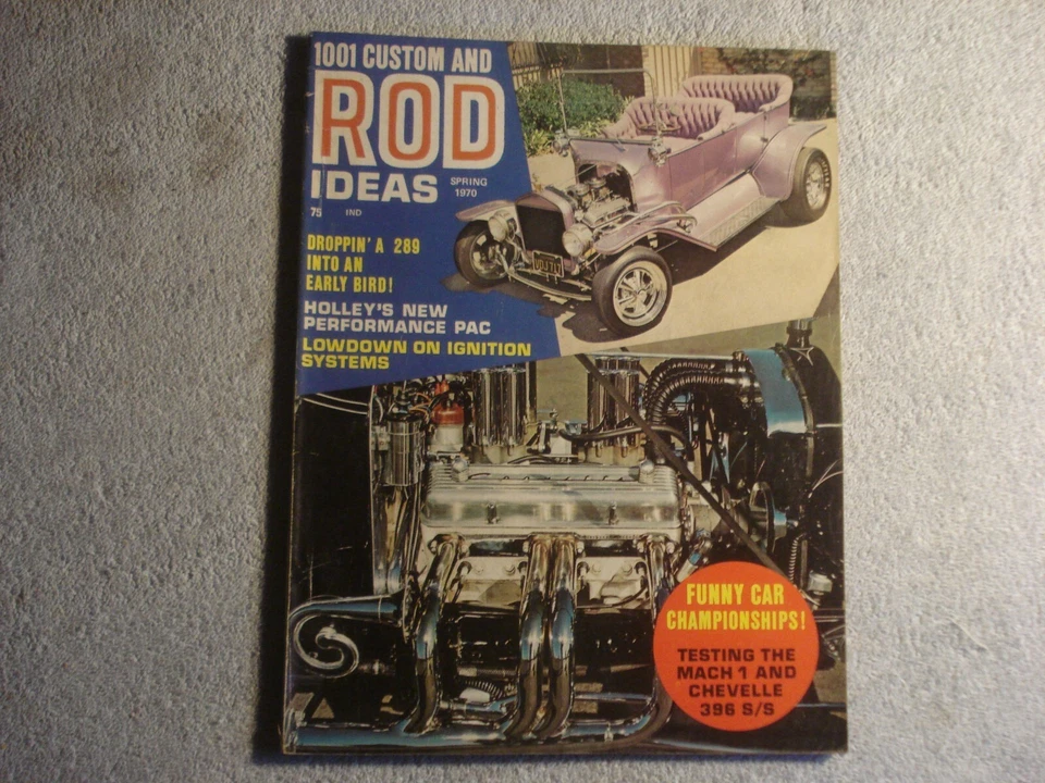 1001 Custom and Rod Ideas March 1970 Spring VINTAGE Hot Rods and Custom Cars - Image 1 of 1