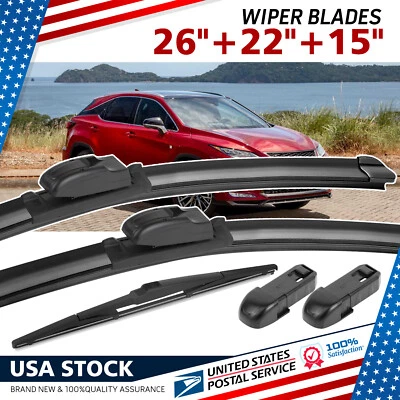 Limpiaparabrisas genuino para Lexus RX350 2004-2015 un juego de 26""/22""/15 Foto 1 de 4