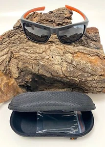 Fox Collection Wraps Black Orange Grey Lens Polarisationsbrille Polbrille NEW - Bild 1 von 8