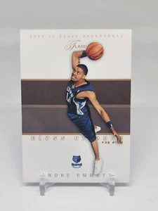 2004-05 Fleer Flair ROW 1 #78 Andre Emmett 050/100 Memphis Grizzlies Rookie - Picture 1 of 2