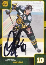 ANTTI HOLLI, MILTON KEYNES LIGHTNING/ILVES TAMPERE, RARE AUTO'D/SIGNED CARD.