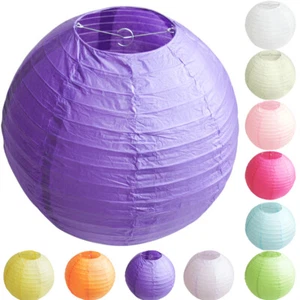 Time to Sparkle 8"/20cm Round Paper Lanterns Lamp Shade Wedding Party Decoration - Picture 1 of 27