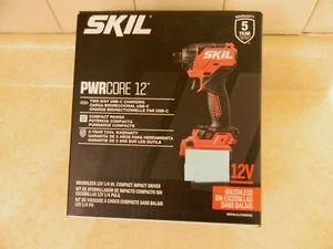 NEW SKIL PWRCORE 12Volt 12V Brushless 1/4 Hex Impact Driver - Tool Only - Picture 1 of 1