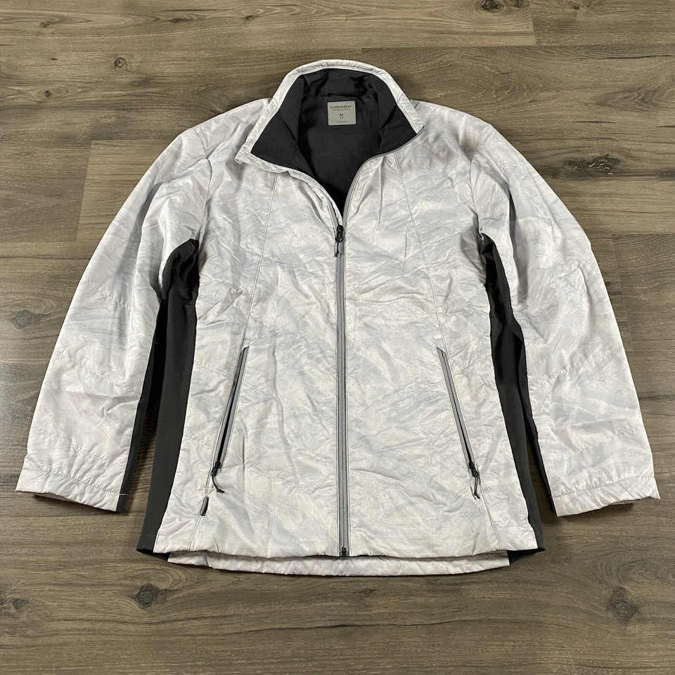 Chaqueta Icebreaker Merinoloft Cremallera Completa Para Hombre Gris Medio Negro Mármol Gorpcore Foto 1 de 4