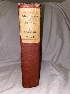 Interpretations of Literature vol II - by Lafcadio Hearn  - 1915 Hardcover - Image 1 of 4