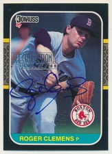 2003 Donruss Recollection Autographs Roger Clemens   Red Sox E10305 