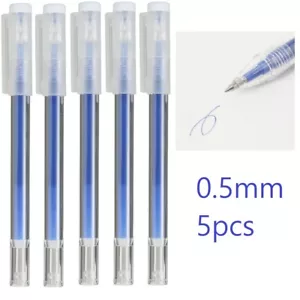 MUJI RADIERBAR fein glatt blau Kugelschreiber 0,5 mm 5 Sets Made in Japan - Bild 1 von 4