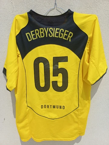 BORUSSIA DORTMUND 2004/2005 HOME FOOTBALL SHIRT JERSEY NIKE #5 DERBYSIEGER sz S Cover