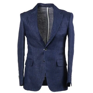 RODA Modern-Fit Denim Blue Chambray Linen Sport Coat 36R (Eu 46) NWT - Picture 1 of 9