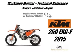 KTM 250EXC-F 250 EXC-F Service Reparatur Werkstatthandbuch USB 2015 - Bild 1 von 10