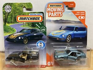 Matchbox Moving Parts Lot Of 2 1982 Datsun 280 ZX Brown And Blue
