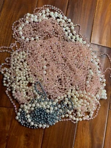New Beaded Strands Mixed Garland Strands Lot Set of 17 DIY Vintage Craft Sets - Picture 1 of 20