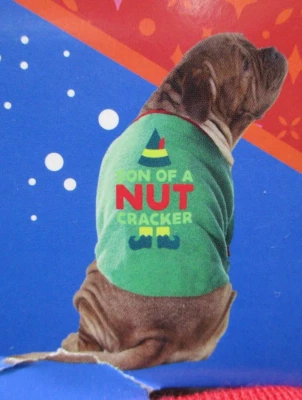 Camisa Elf Dog XL Fantasia Vida Vibrante Camiseta Natal Verde Filho Quebra-Nozes Nova - Imagem 1 de 4