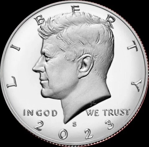 2023 S Silver Kennedy Half Dollar Gem  Proof PRE SALE Cover