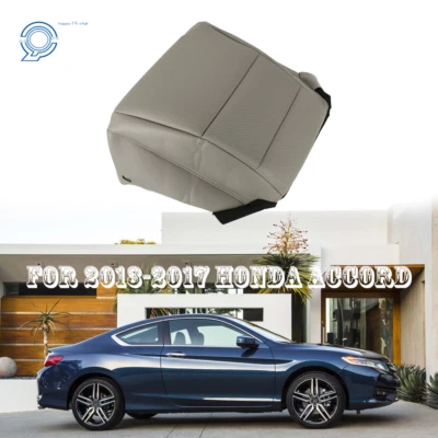 For Honda Accord 2013-2016 2017 Driver Side Bottom Seat Covers Leatherette Gray - Изображение 1 из 4