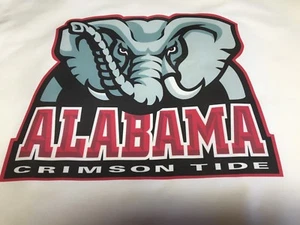1 Alabama Crimson Tide Quilt Block Football Basketball SEWING Elephant Fabric #1 - Picture 1 of 2