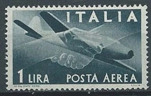 1945-46 ITALIEN DEMOKRATISCHE LUFTPOST 1 LIRA POSTFRISCH ** - JU043-6 - Bild 1 von 1