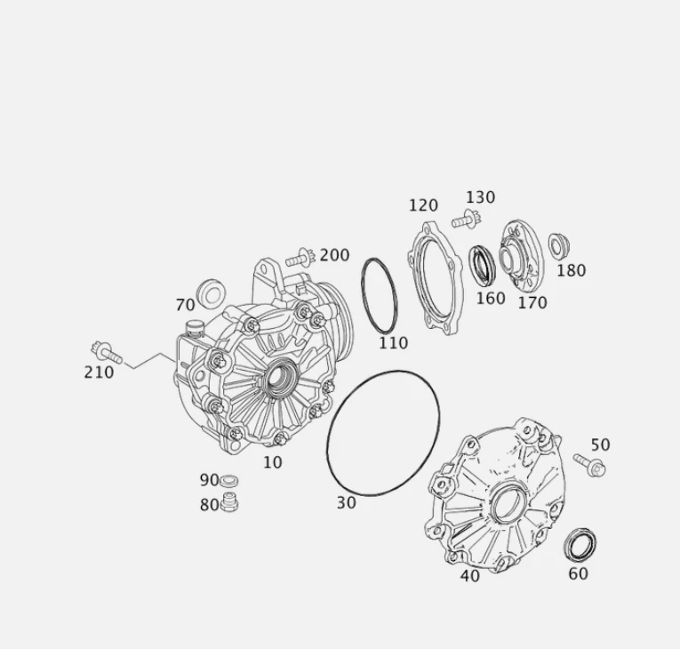 Anel de vedação genuíno Mercedes-Benz 221-353-02-59 - Imagem 1 de 1