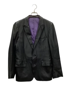 BEAMS Lights leather jacket Size: 44 Black Men 5116-0010-803 - Picture 1 of 7