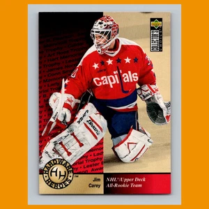 Tarjeta de hockey Jim Carey #375 1995-96 Collectors Choice Washington Capitals NHL - Imagen 1 de 3