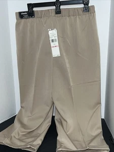 Alfred Dunner Damen klassische Passform Pull-On Capri Größe 10P – Kahki – neu mit Etikett - Bild 1 von 8