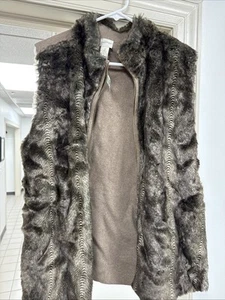 Chicos Zenergy Gorgeous Gray Zip Front Cardigan Sz 2 - Picture 1 of 3