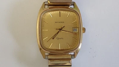 Швейцарские кварцевые квадратные наручные часы унисекс BUCHERER 952.501 - Изображение 1 из 4