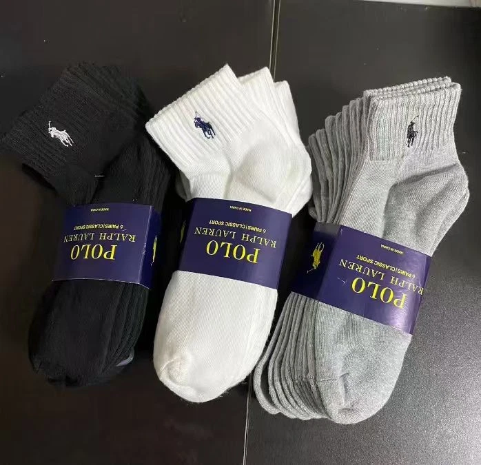 Polo Ralph Lauren 6-Pairs Ankle Cotton Socks Classic Sport For Men