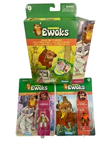 Star Wars Ewoks Wicket Kneesaa Figuren 2er Pack Doppelpack Neu Sealed Kenner RAR - Bild 1 von 5
